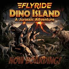 FlyRide Dino Island attraction is included in our Branson Vacation Package Current Special.