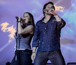 One of the best shows in Branson MO....Catherine and Patrick Haygoods performing during their show, The Haygoods.