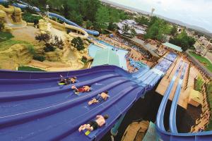 White Water (featured) is our outdoor water park.

We also have Splash Country Water Park which is our indoor water park with a few things outside seasonally.