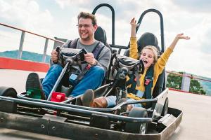 Drive Go-Carts at the Track Family Fun Parks